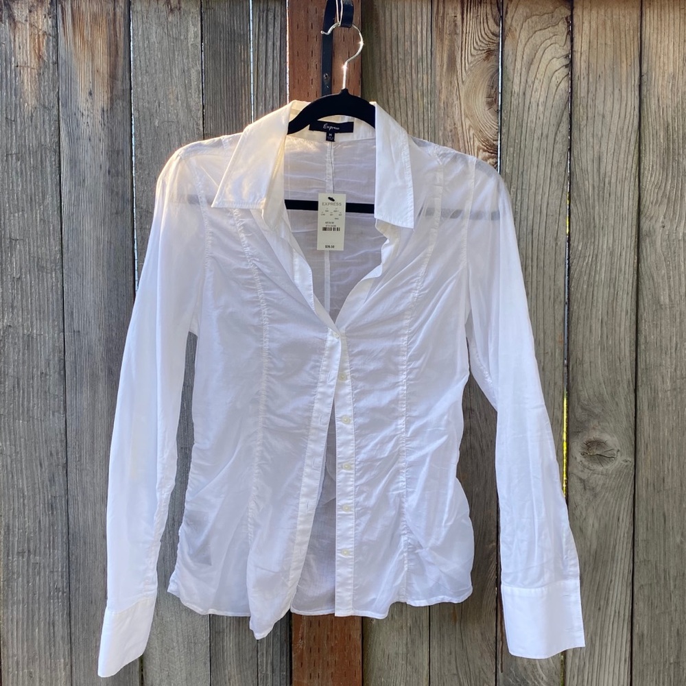 Express Fitted Button Down Shirt